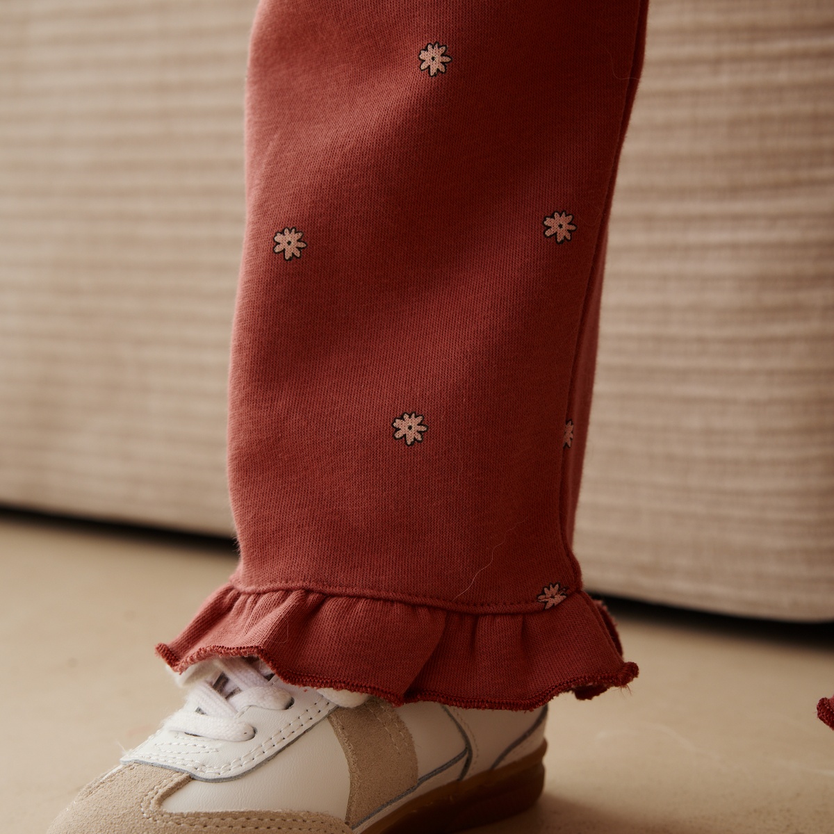 Pantalon bébé en molleton Harmony rose, PETIT BEGUIN