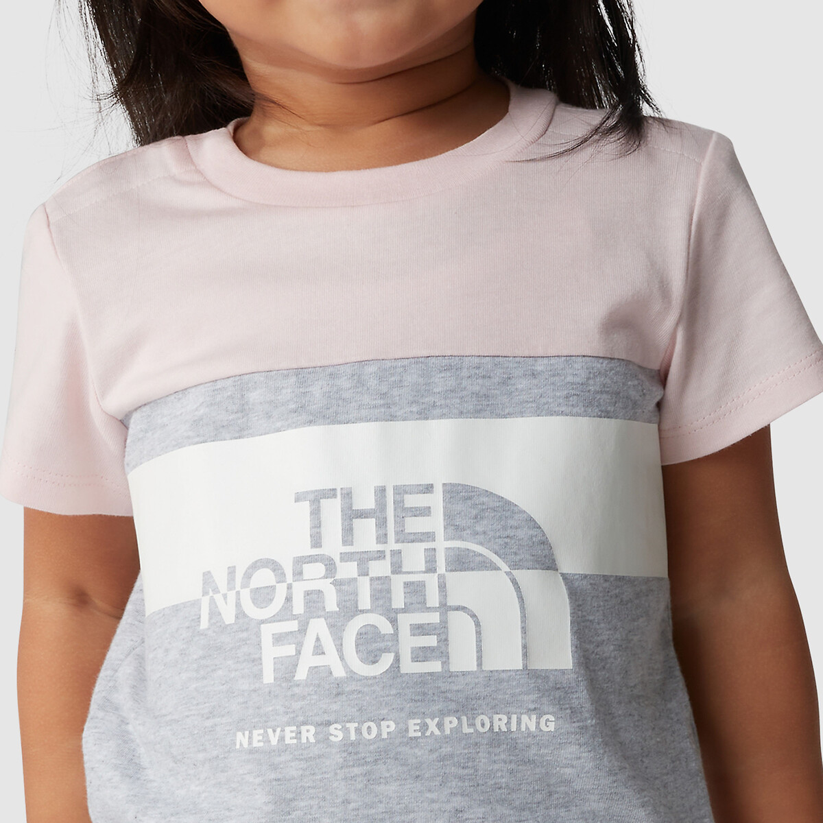 T-Shirt/Shorts Outfit pink + grey, THE NORTH FACE