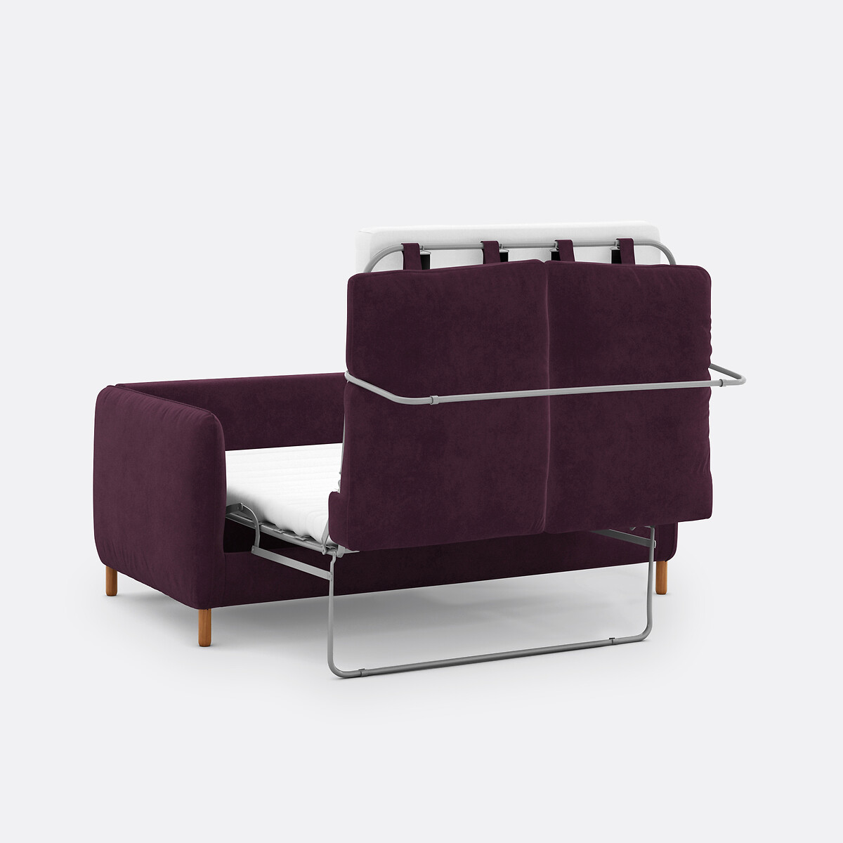 Canapé convertible velours, 2, 3 ou 4 places Loméo prune, LA REDOUTE INTERIEURS