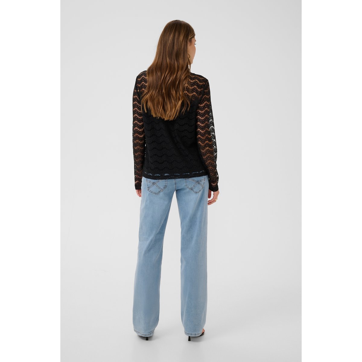 Blouse à manches longues noir pitch black, CREAM