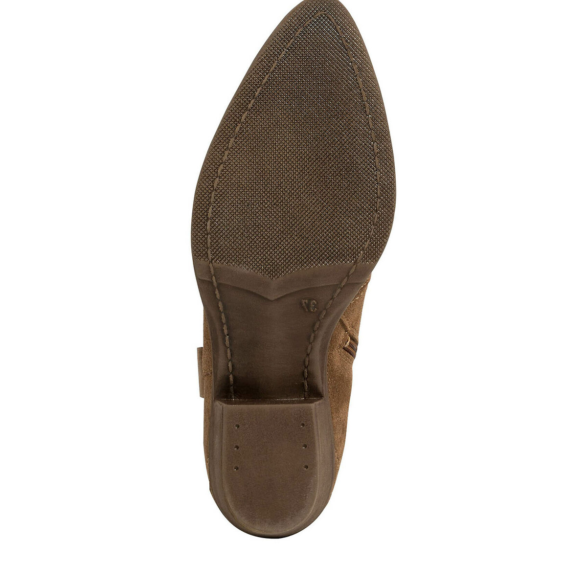 Bottines santiags en cuir marron, TAMARIS