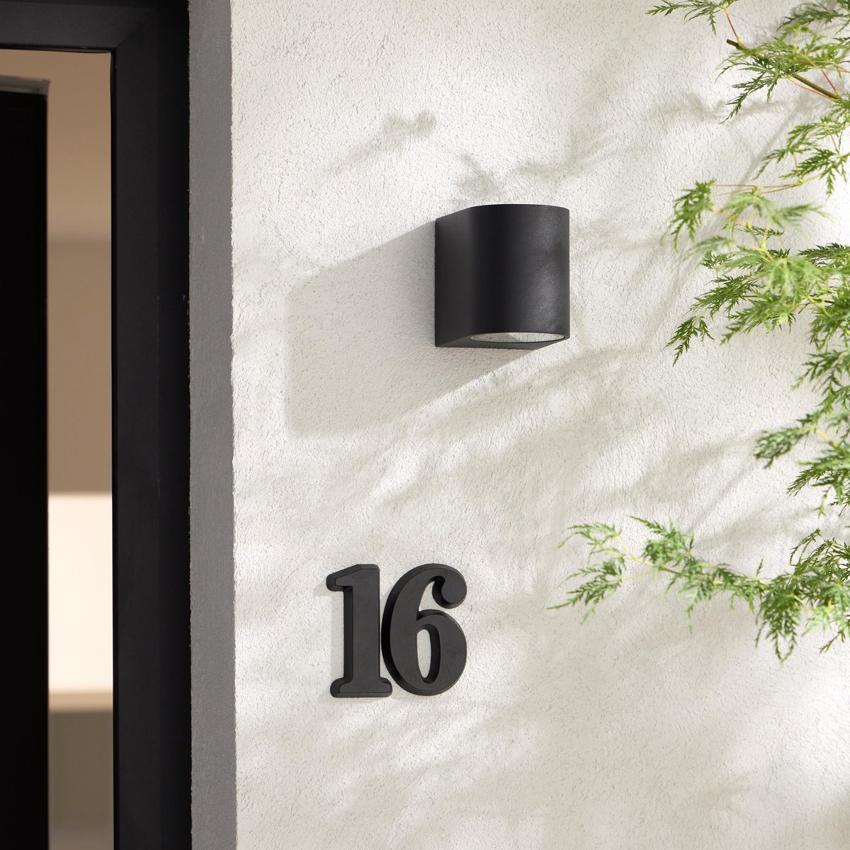 Applique extérieure IP54, KOFU noir, INSPIRE