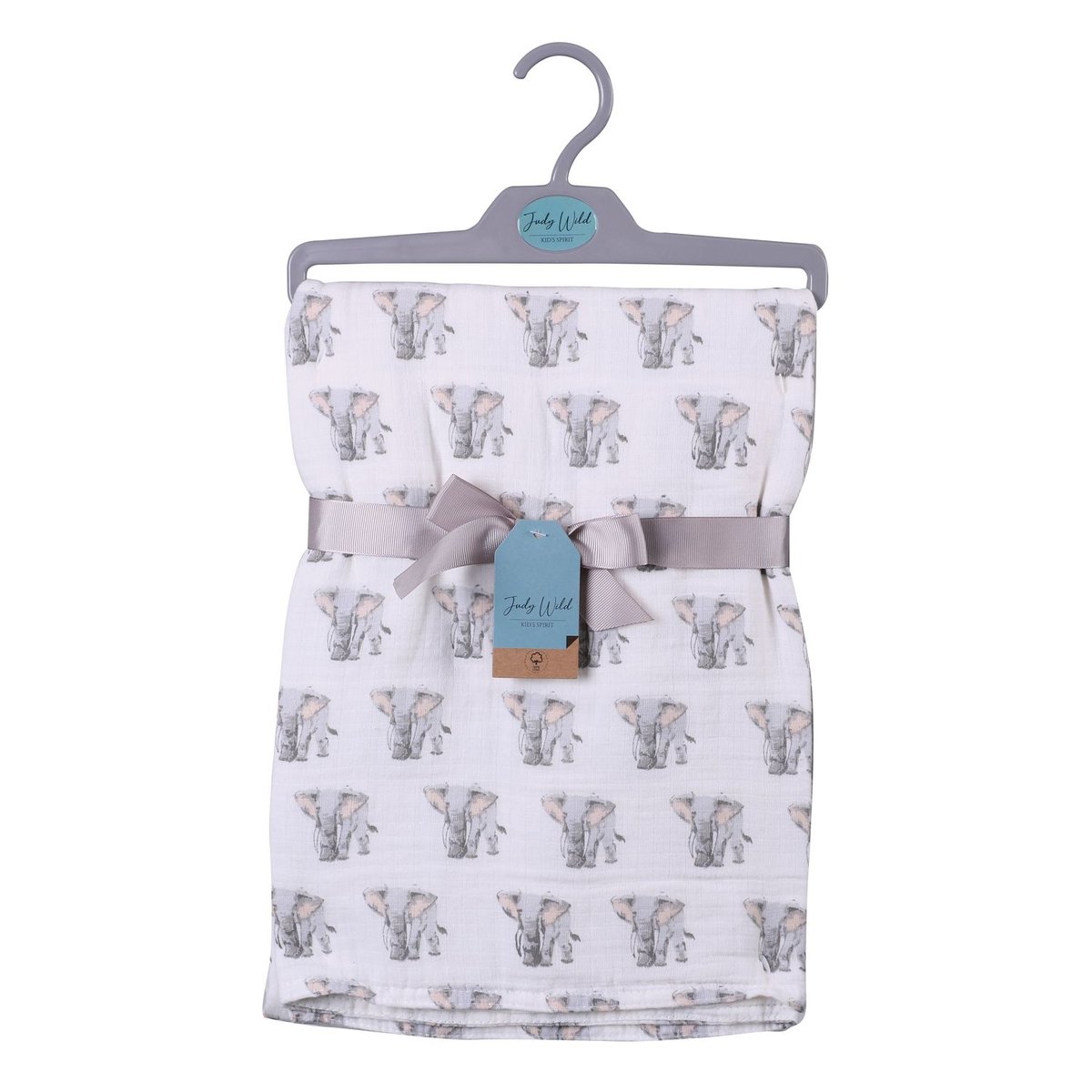 Couverture bébé 100% coton gris, TOILINUX