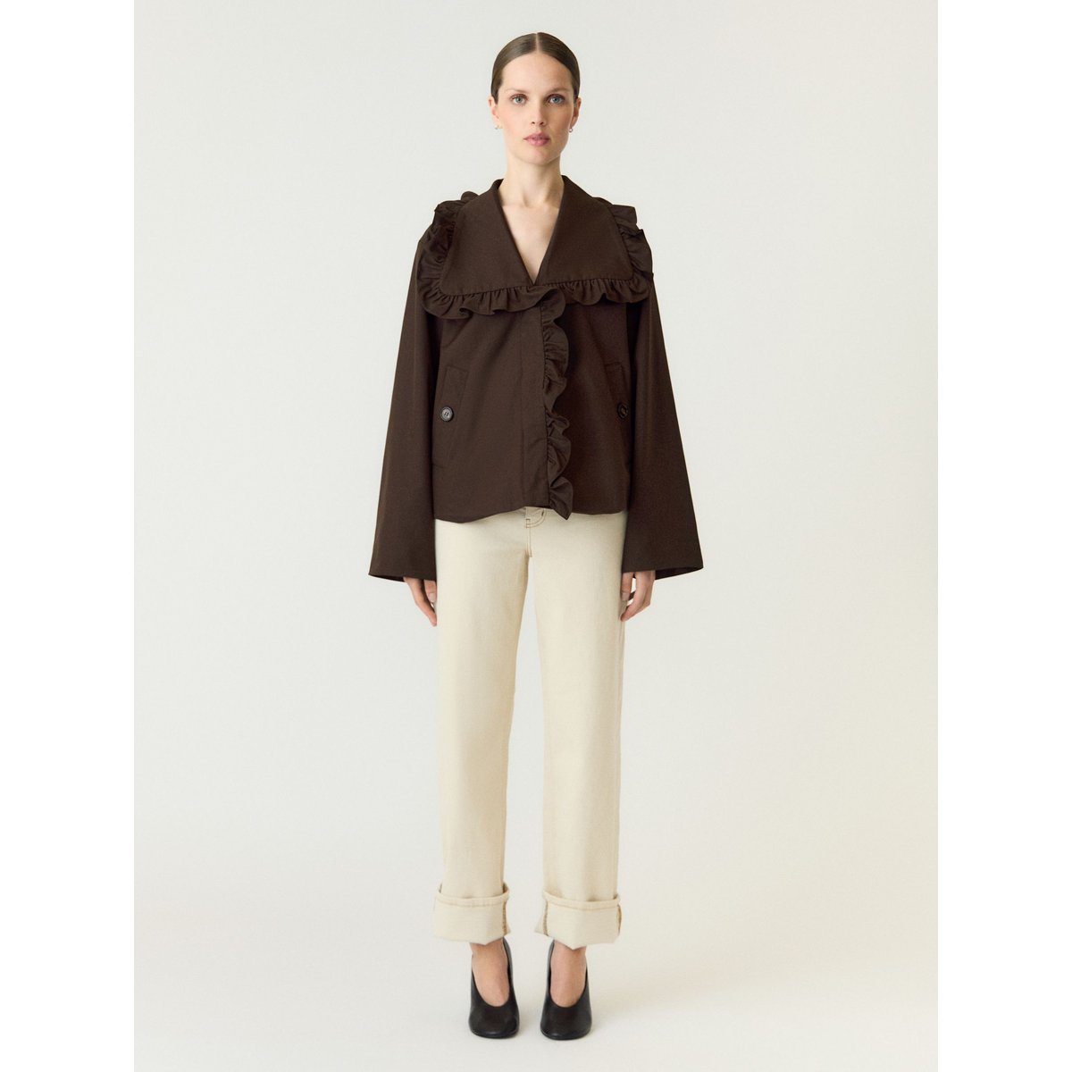 Trench marron - coffee bean1, YAS