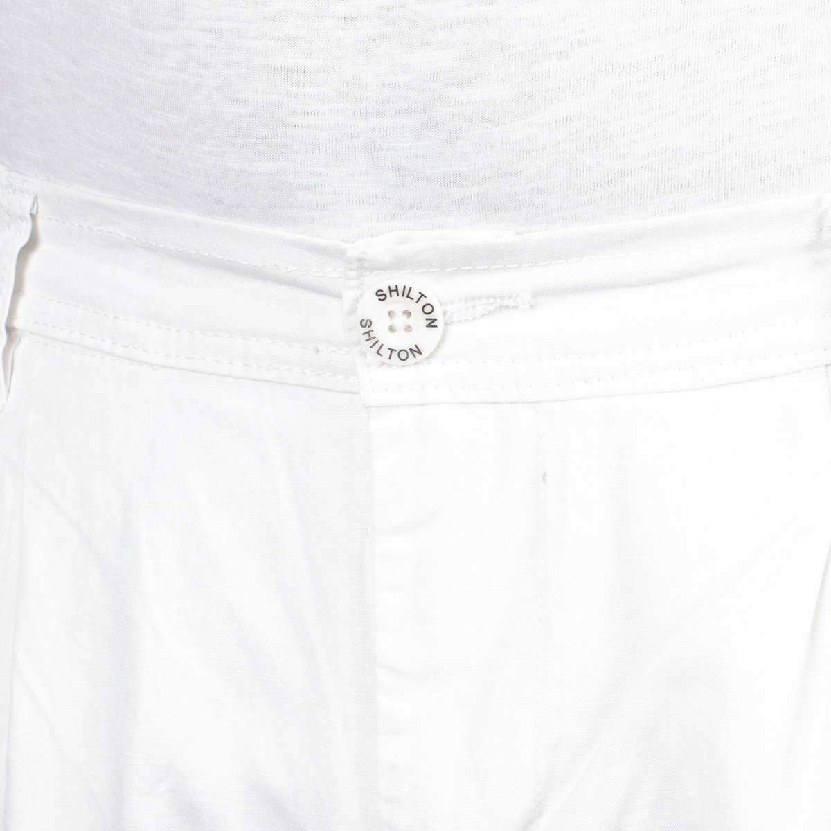Pantalon en lin blanc, SHILTON
