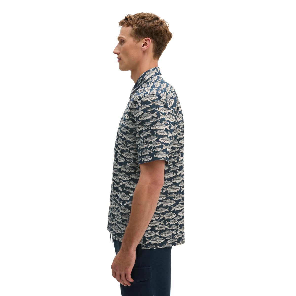 Chemise regular en popeline de coton bio bleu clair, MARC O'POLO