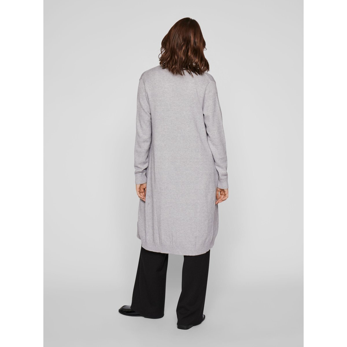 Cardigan En Maille gris - light grey melange1, VILA