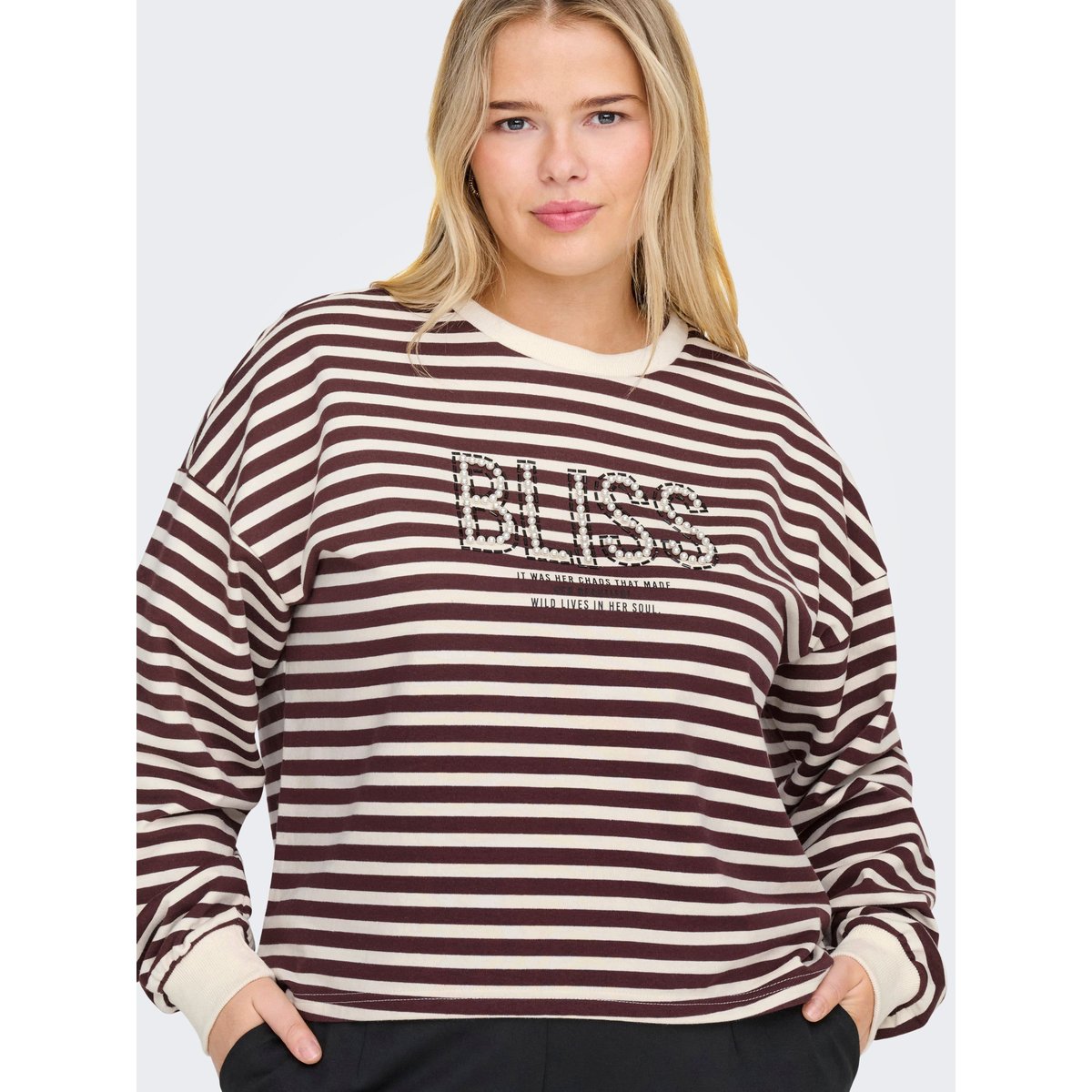 Sweat-Shirt decadent chocolate, ONLY CARMAKOMA