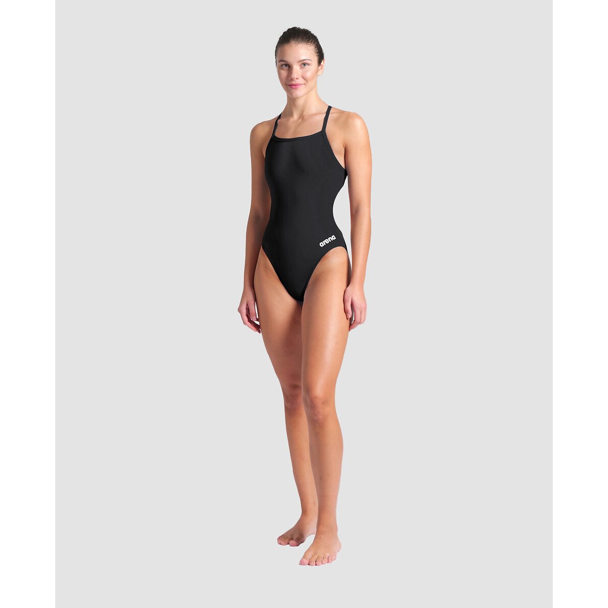Costume da bagno TEAM DOS CHALLENGE nero/bianco, ARENA