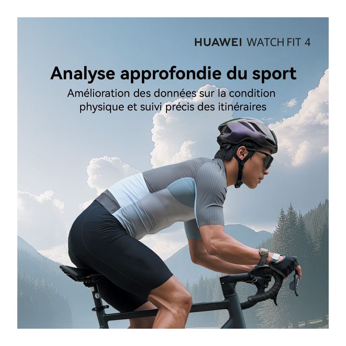 Montre connectée Watch Fit 4 Noir noir, HUAWEI