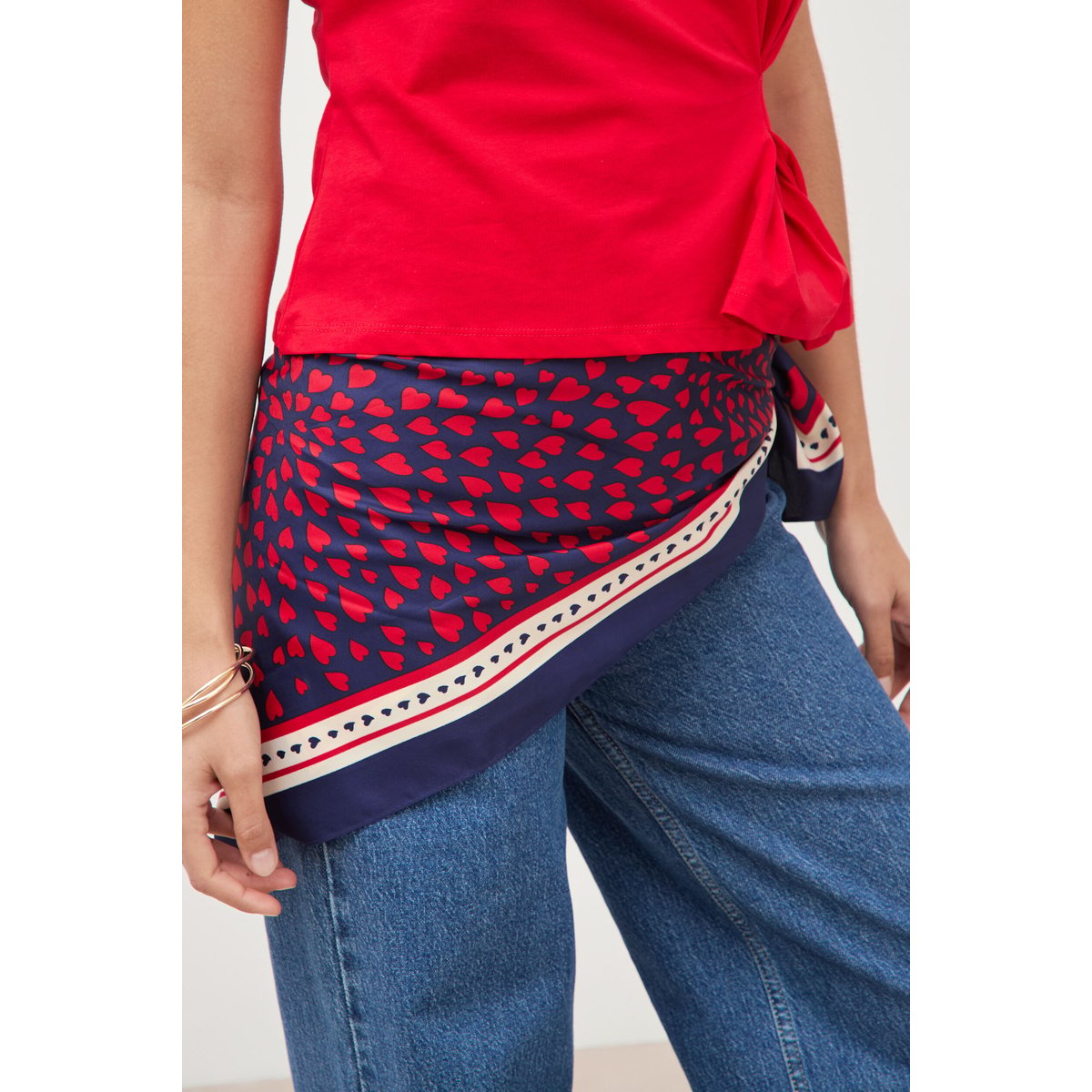 Foulard satiné mauve, BONOBO