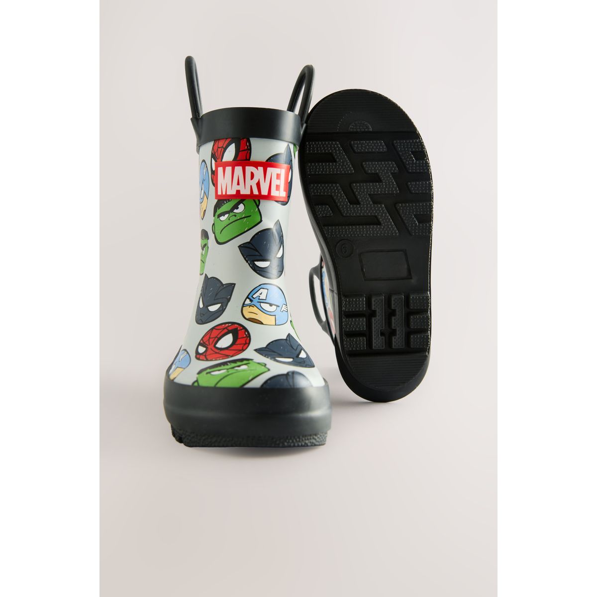 Bottines en caoutchouc à enfiler poignées grey marvel, NEXT