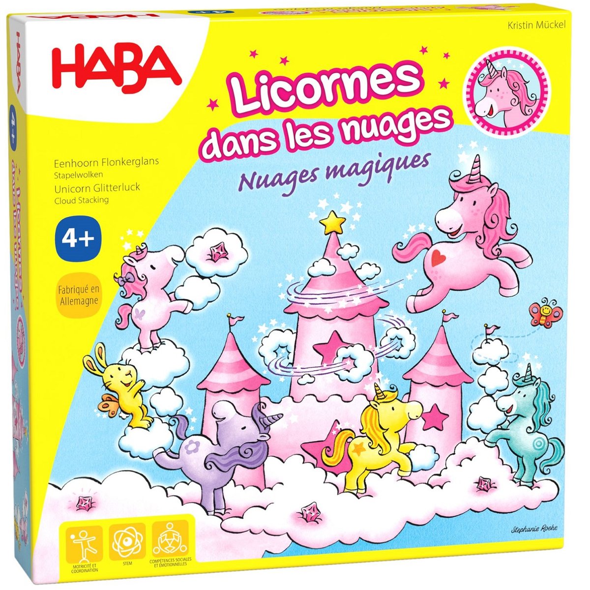 Licornes dans les nuages Nuages magiques rose, HABA