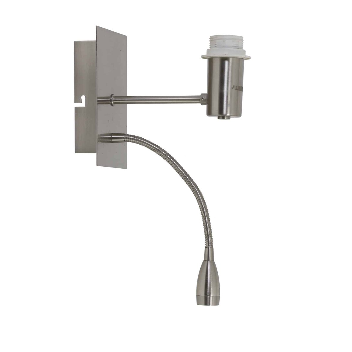 Lampe Murale Métal REGINA nickel, LIGHT & LIVING