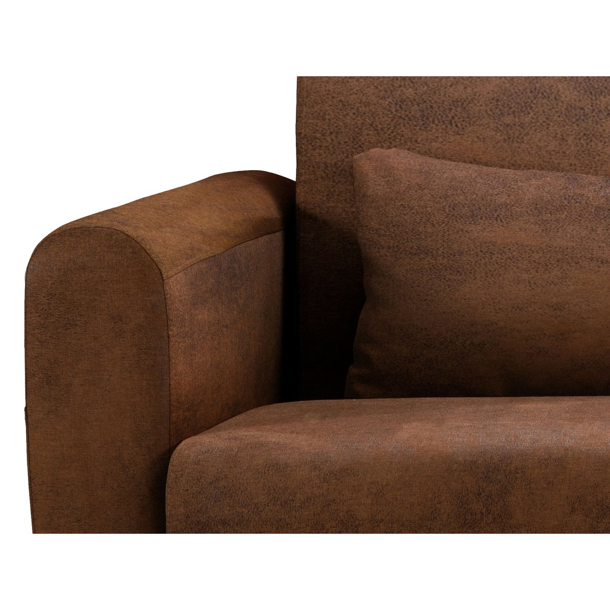 Lit - ALLAN marron, BEST MOBILIER