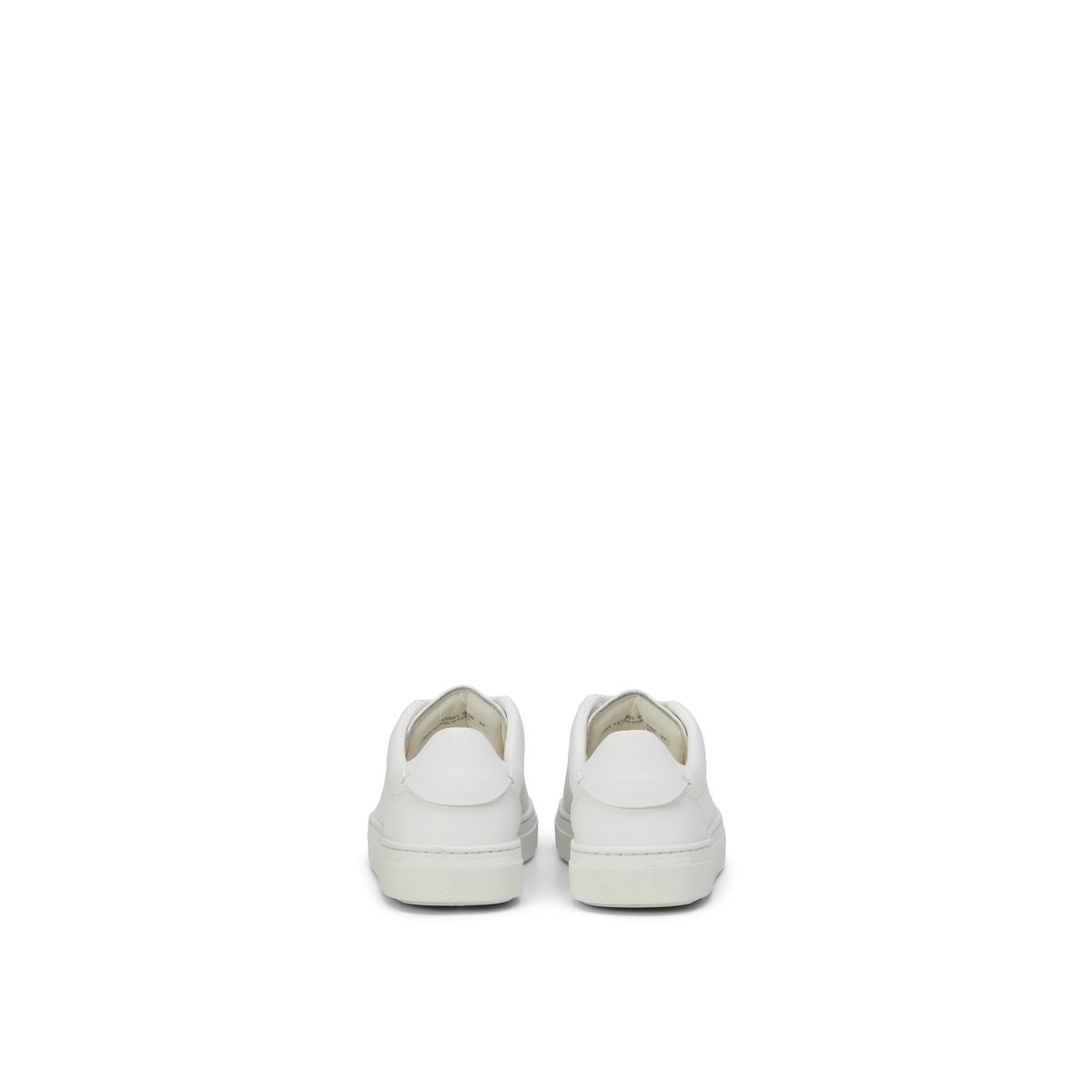 Baskets à semelles cuvette modèle Alfa en cuir nappa lisse blanc, MARC O'POLO