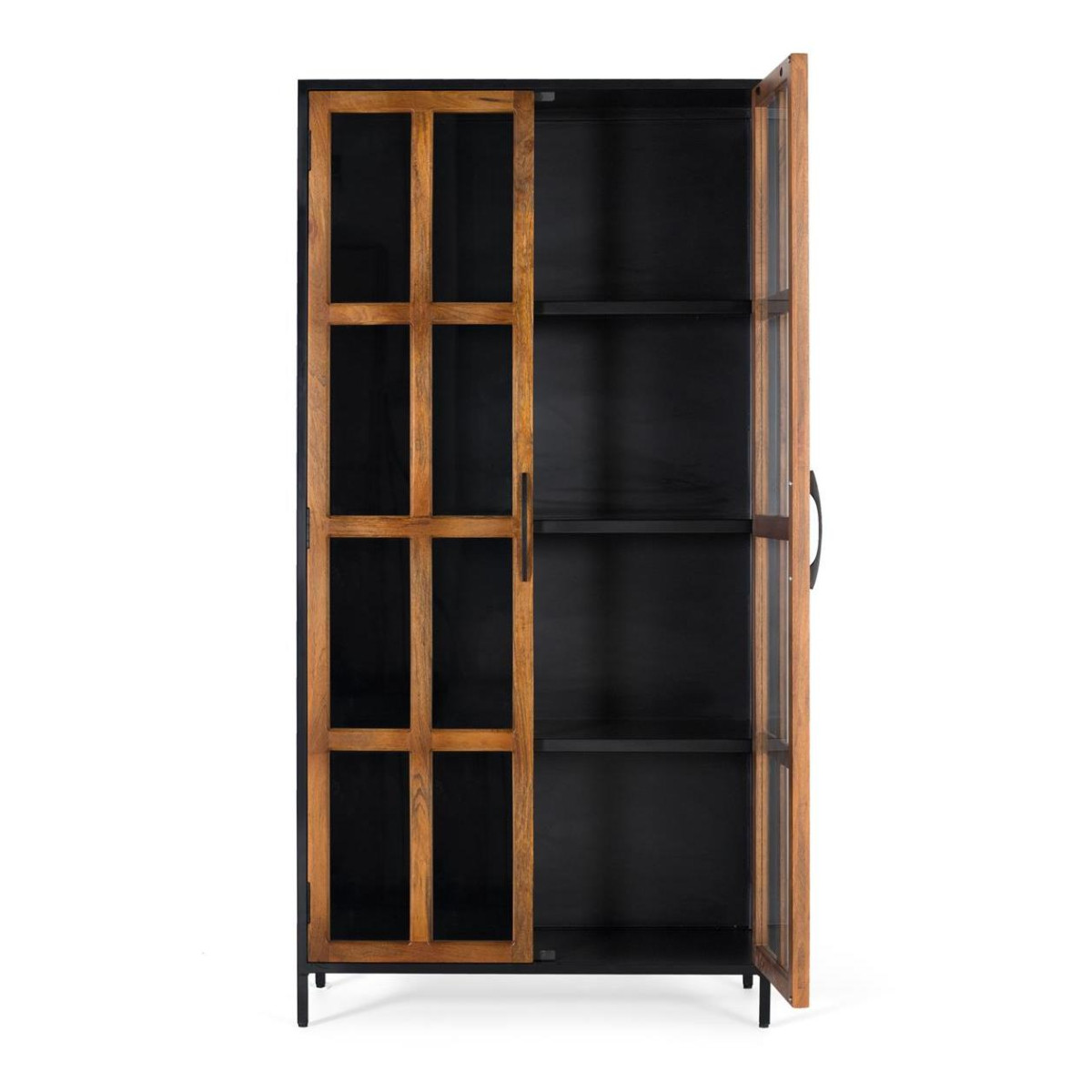 Armoire 2 portes Bois Marron - CARMEN marron, DECORATION D’AUTREFOIS