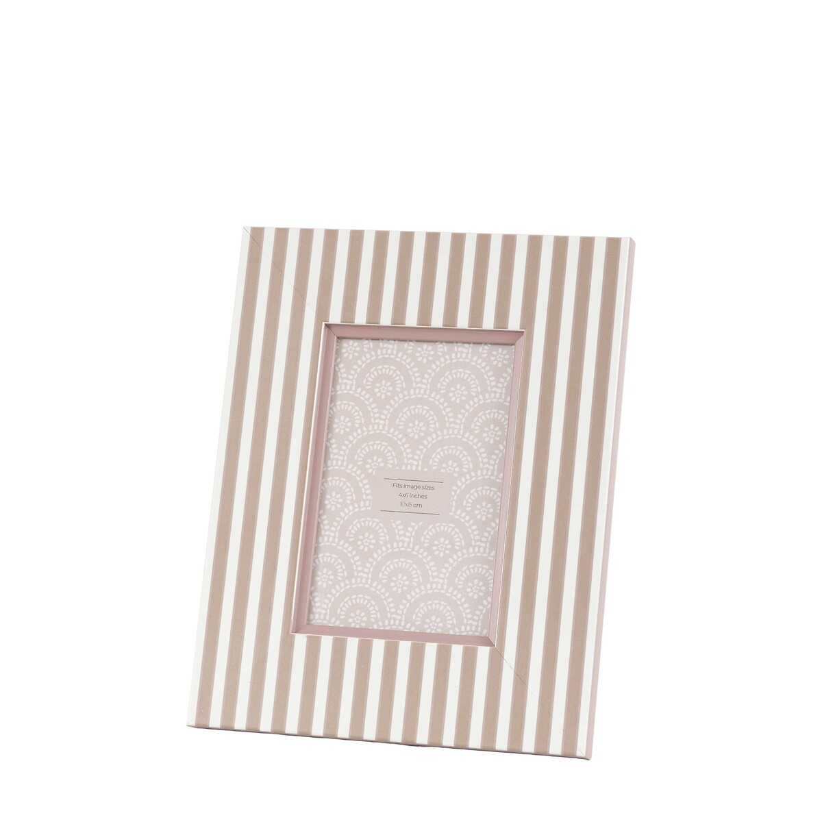 Set of 2 4x6" Stripe Photoframes green, ÉDITÉ