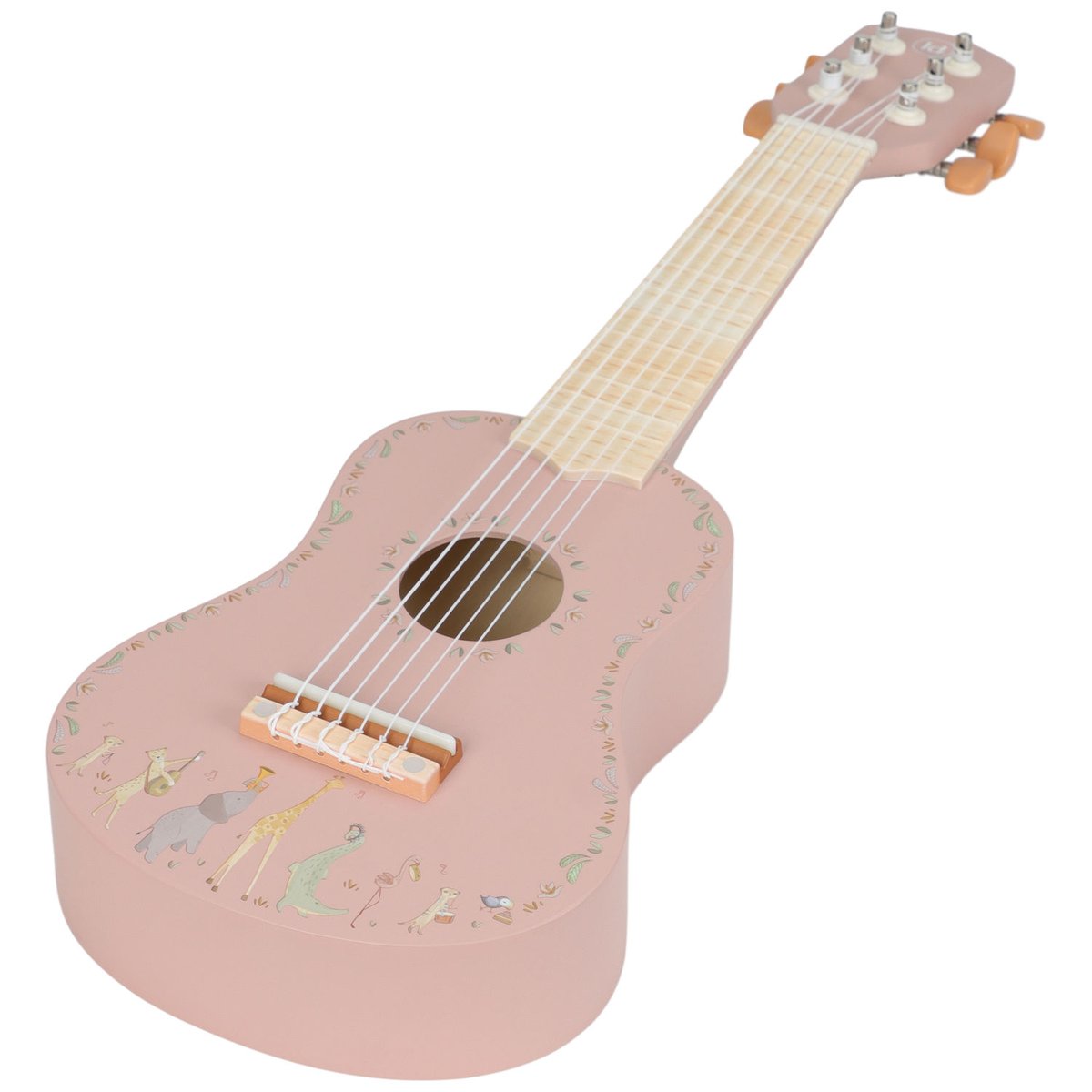 Guitare rose, bois, LITTLE DUTCH