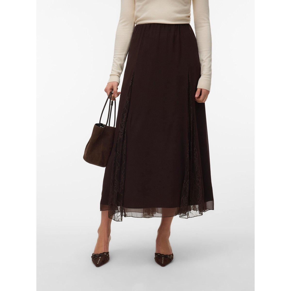 Jupe marron - chocolate torte, VERO MODA