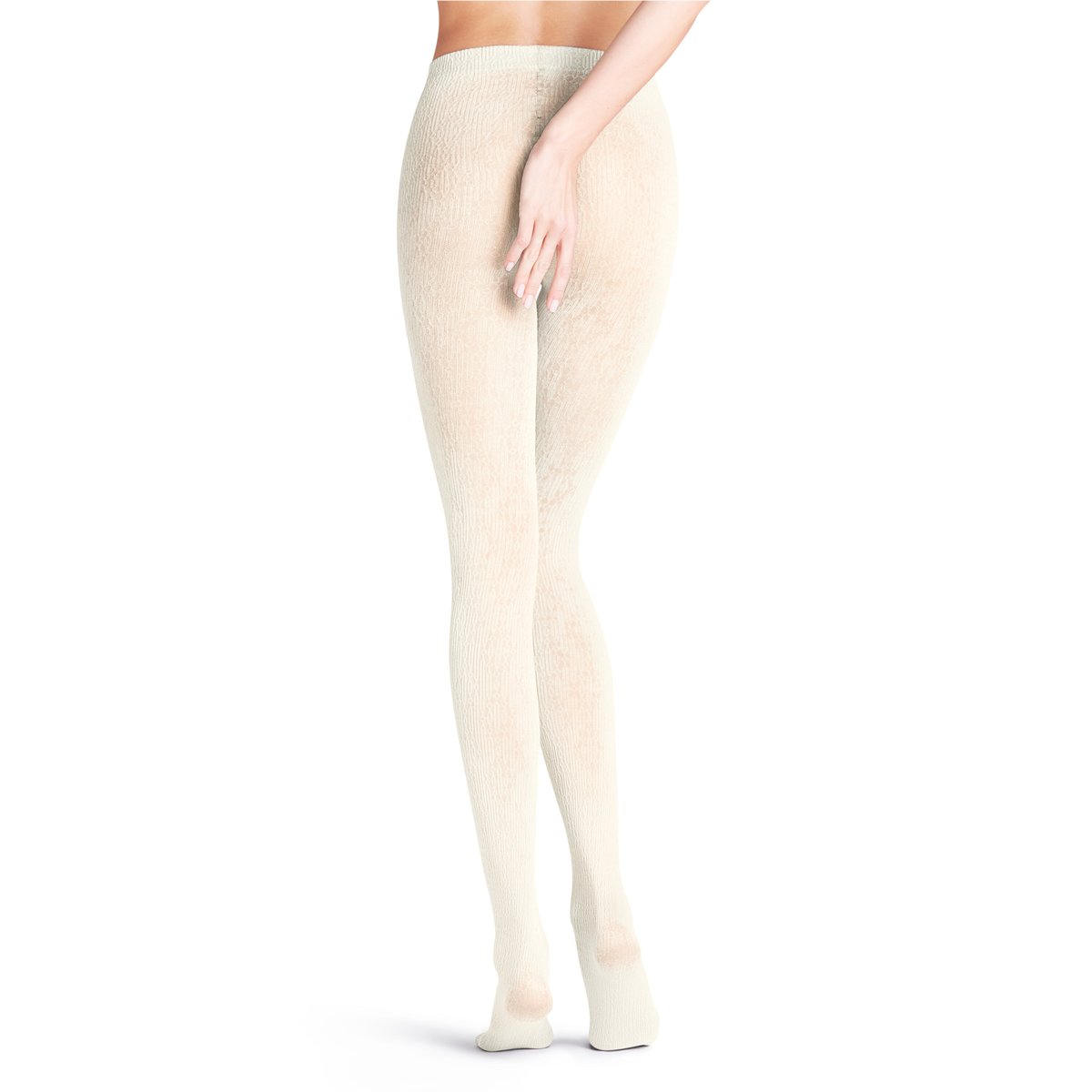 Collant Temple Angel 60 Semi-opaque blanc perle, FALKE