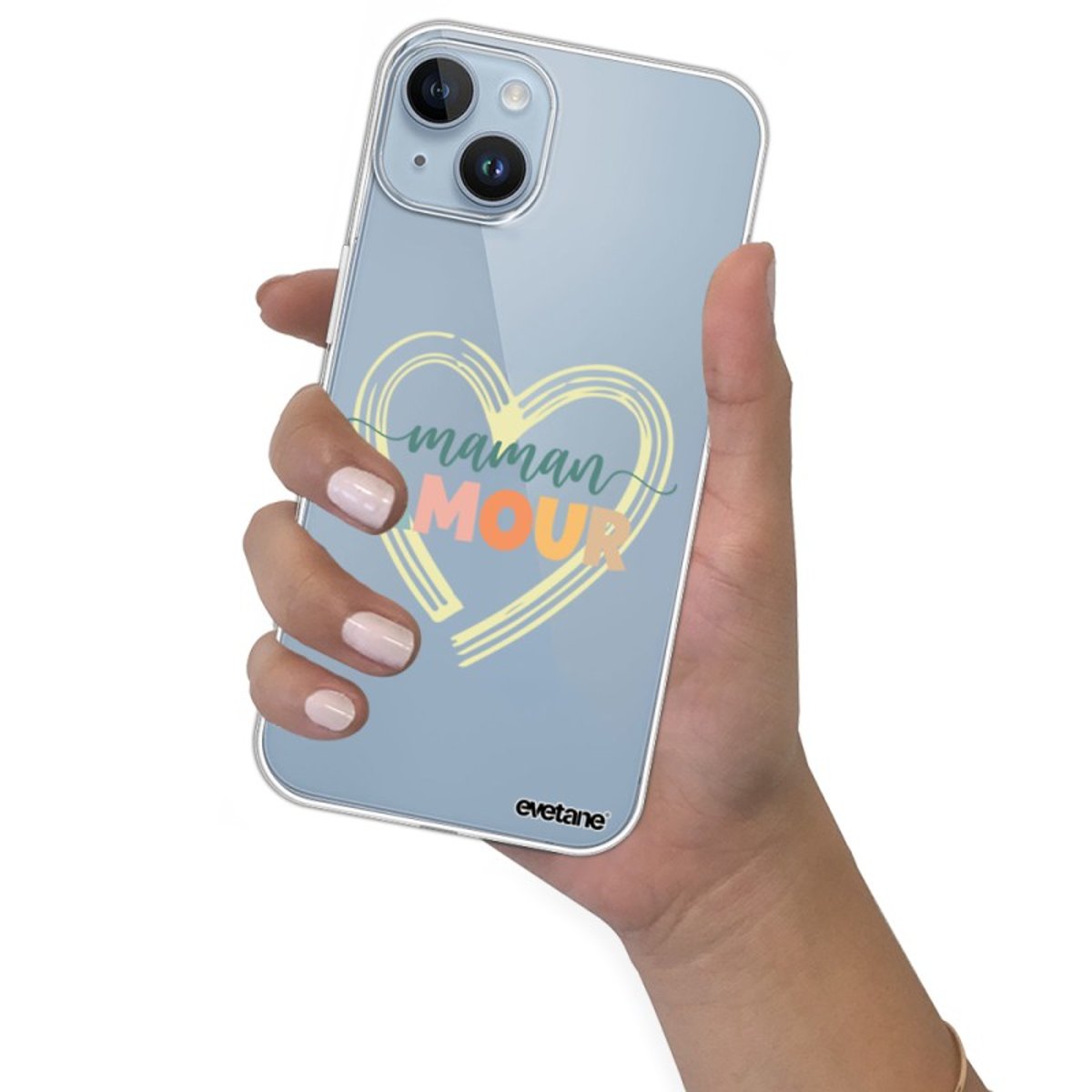 Coque 360 iPhone 14 Plus maman d'amour, EVETANE
