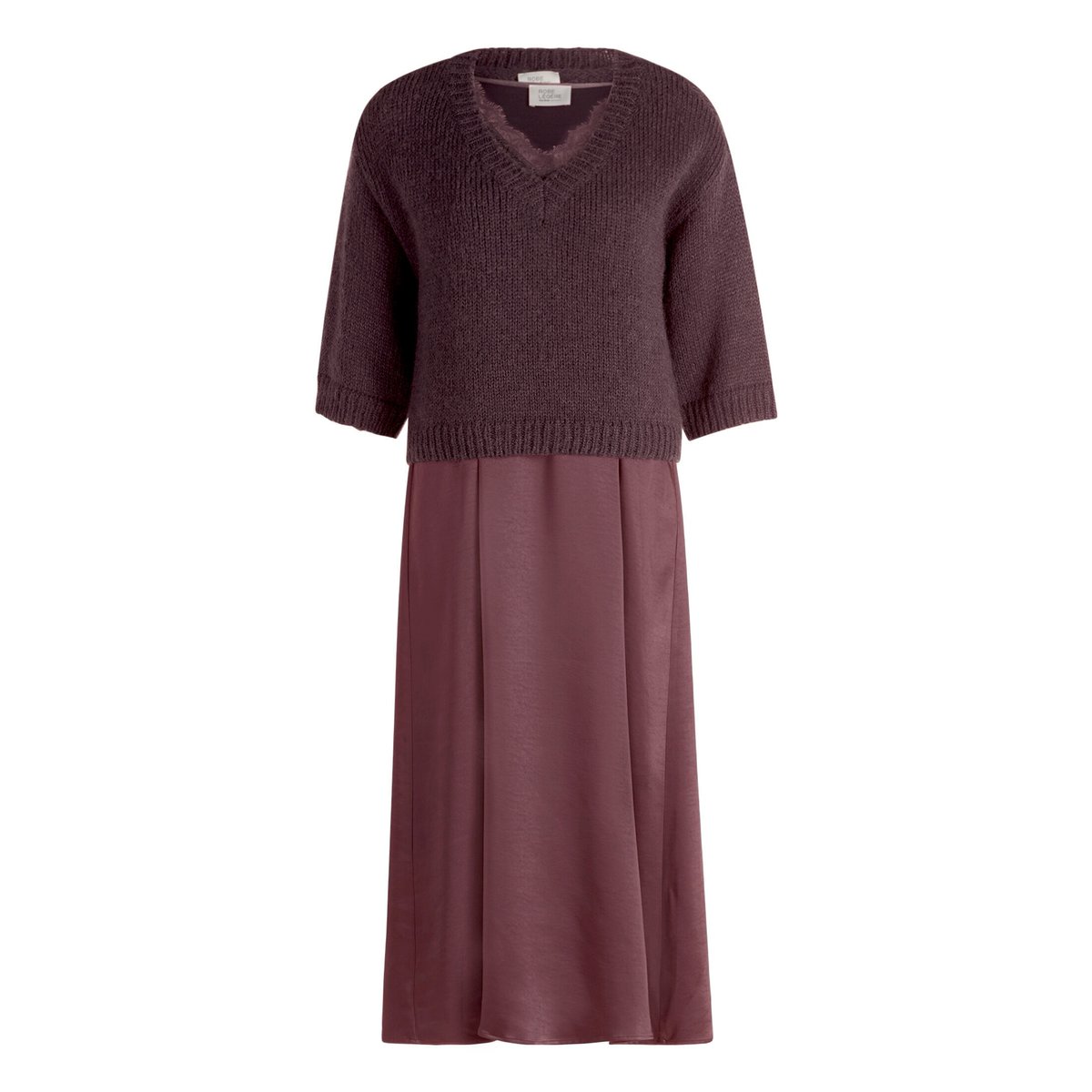 Robe casual deux-pièces dark maroon, VERA MONT