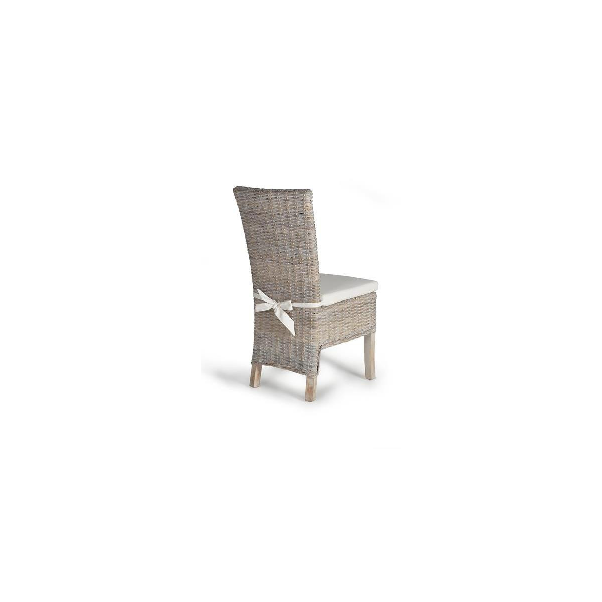 Lot de 2 chaises gris, DECORATION D’AUTREFOIS