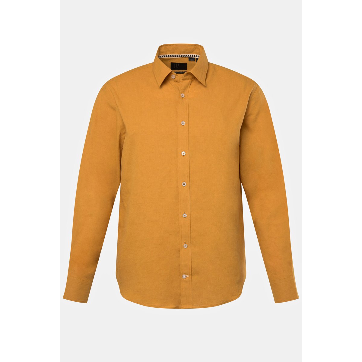 Chemise en lin mélangé curry, JP1880