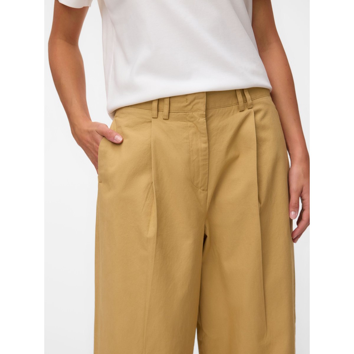 Pantalon De Tailleur beige - silver fern, VERO MODA