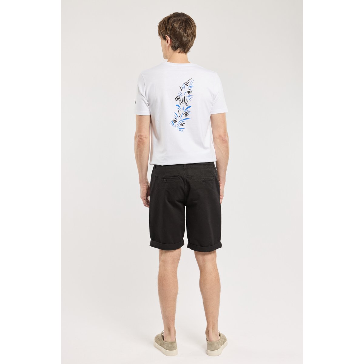 Bermuda en coton CABOTEUR noir, ARMOR-LUX