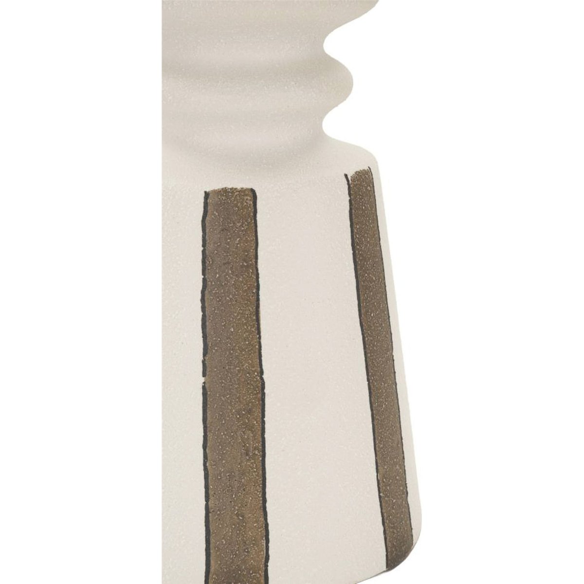 Lampe à poser céramique abat-jour plissé MODERN blanc et doré, RECOLLECTION