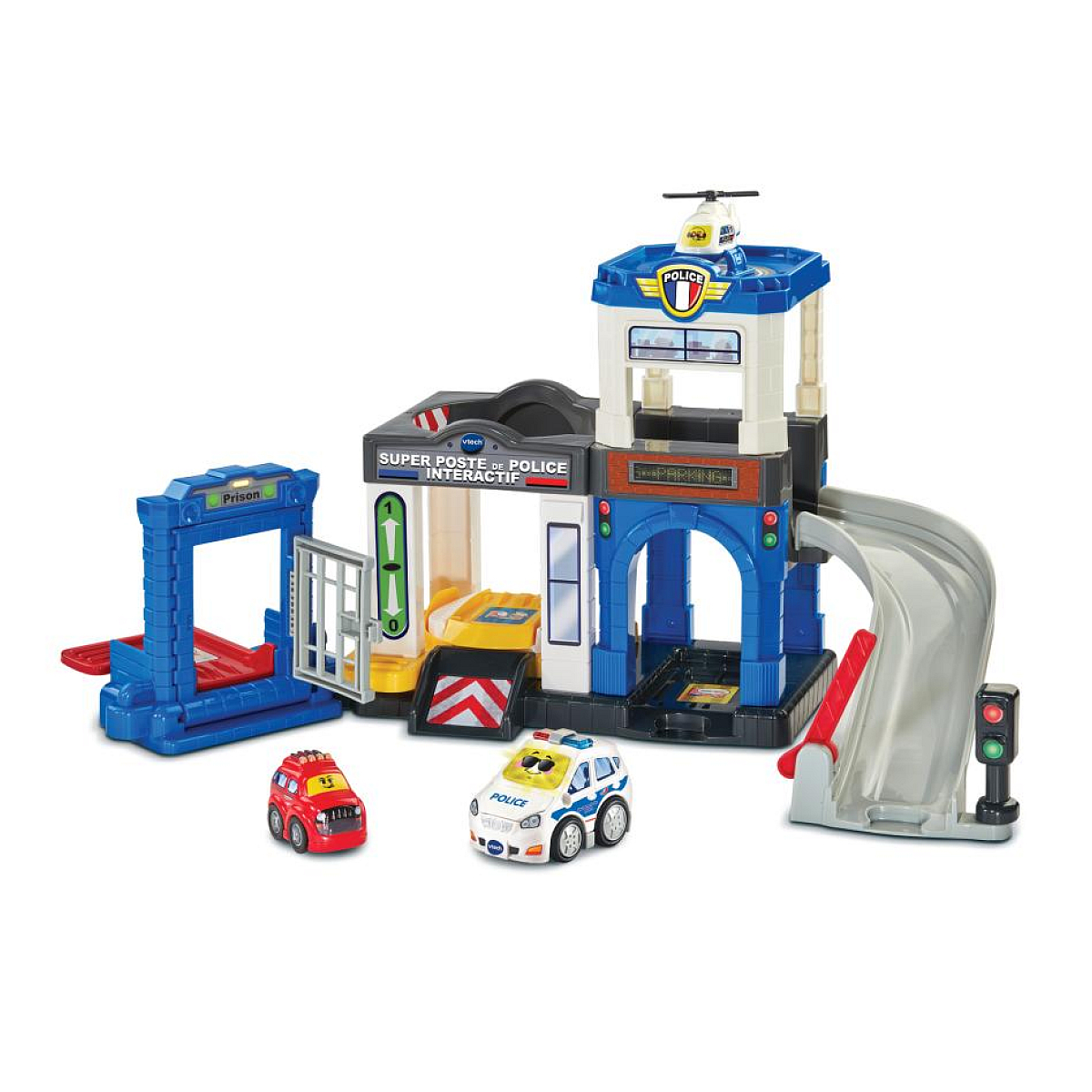 Tut tut bolides serie pro - super poste de police interactif couleur unique, VTECH