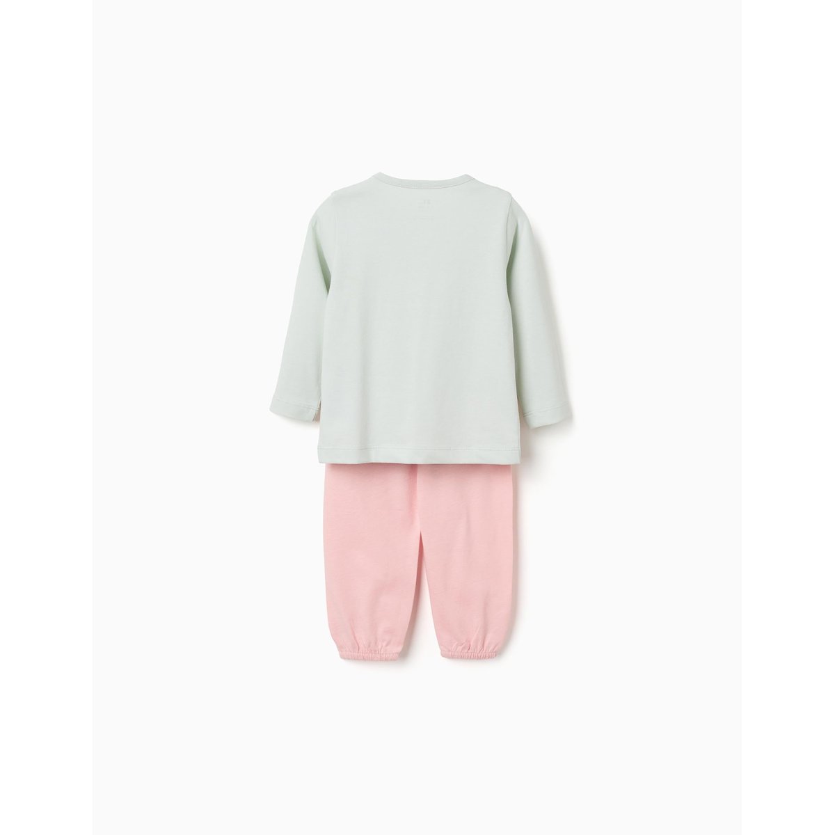 Pyjama à manches longues avec imprimé de fleurs vert, ZIPPY