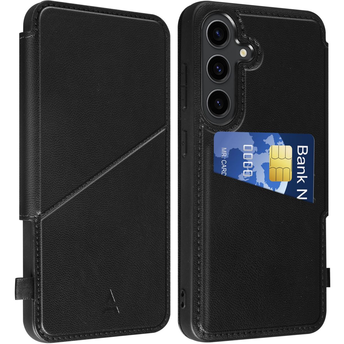 Etui Samsung S25+ noir couleur unique, ADEQWAT