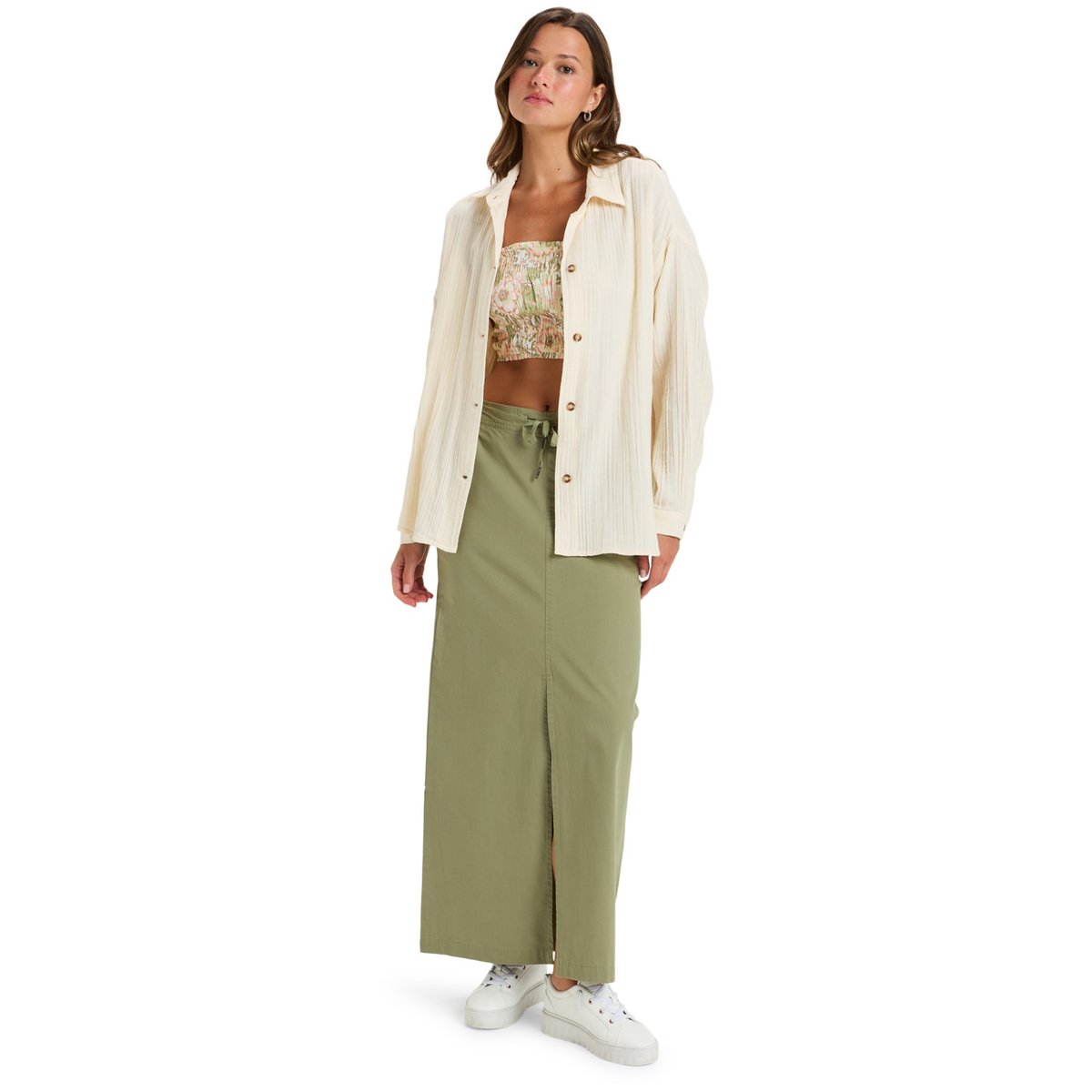 Jupe longue ICONIC LAND. vert oil green, ROXY