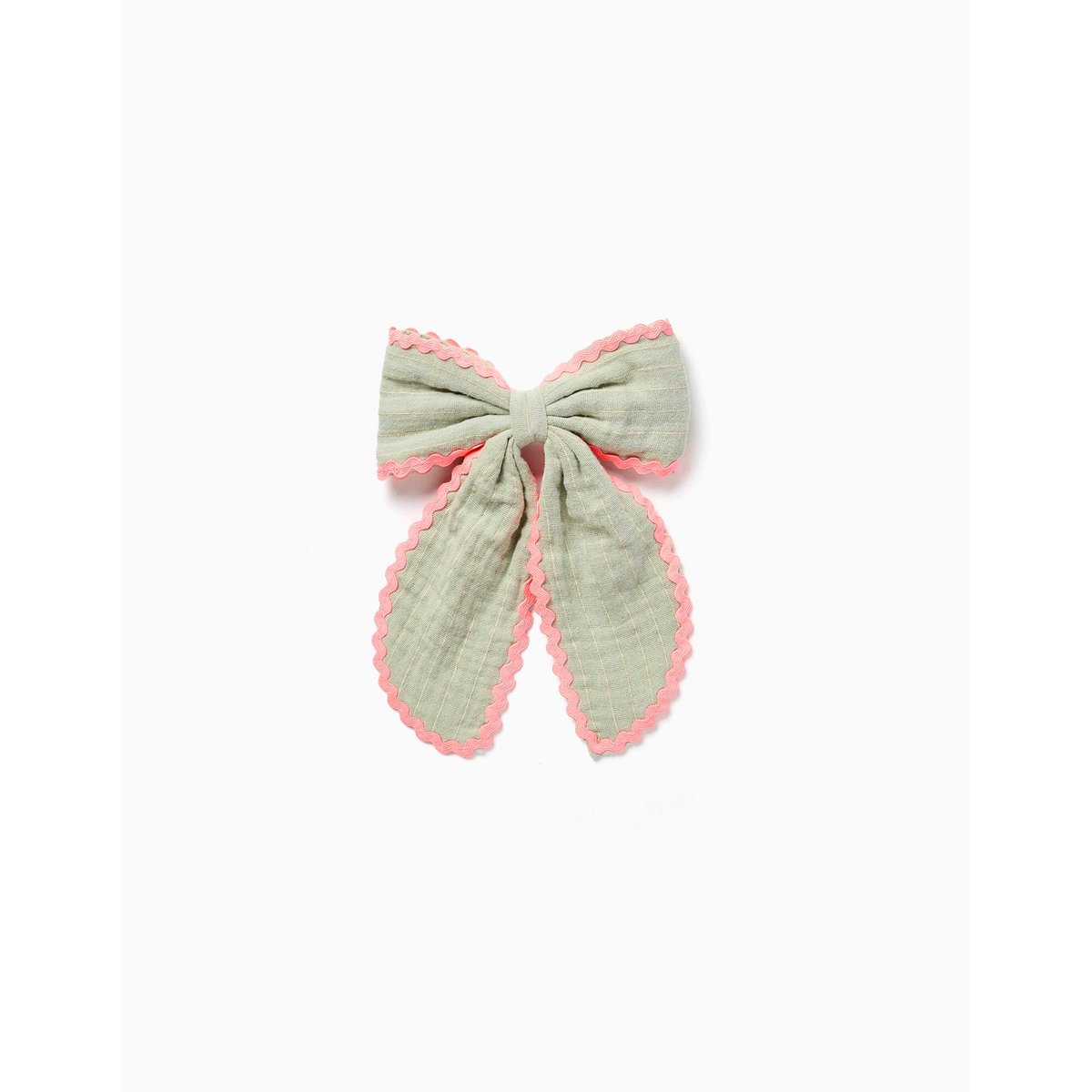 Barrette à cheveux avec nœud et galon ric rac multicolore, ZIPPY