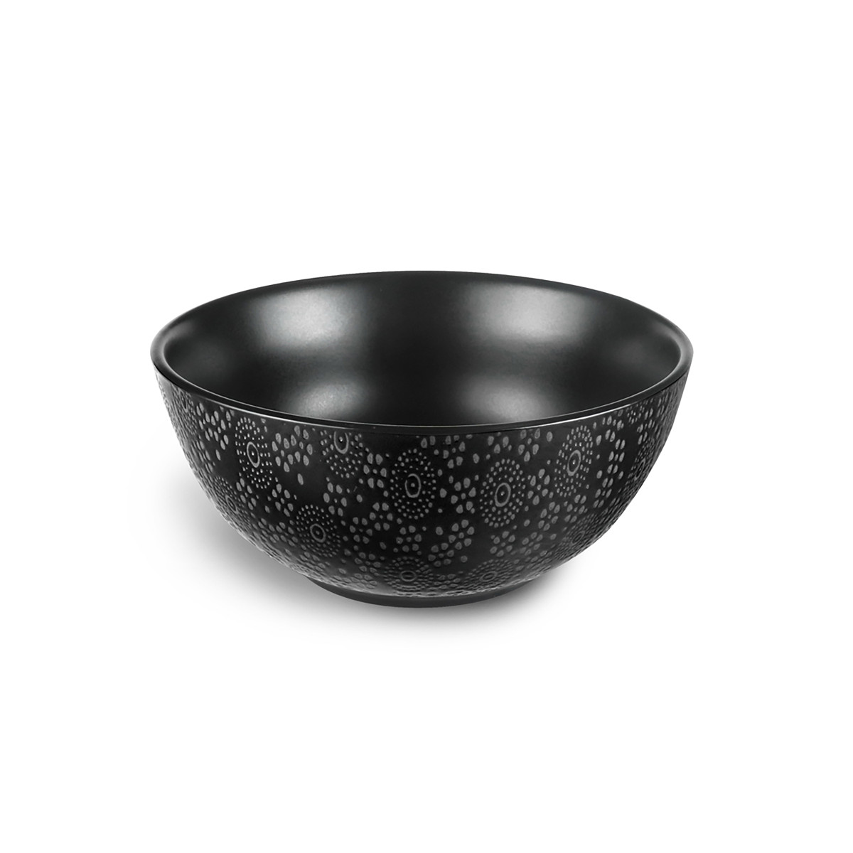 Coffret 6 bols déjeuner - BLACK JAPAN noir, MEDARD DE NOBLAT