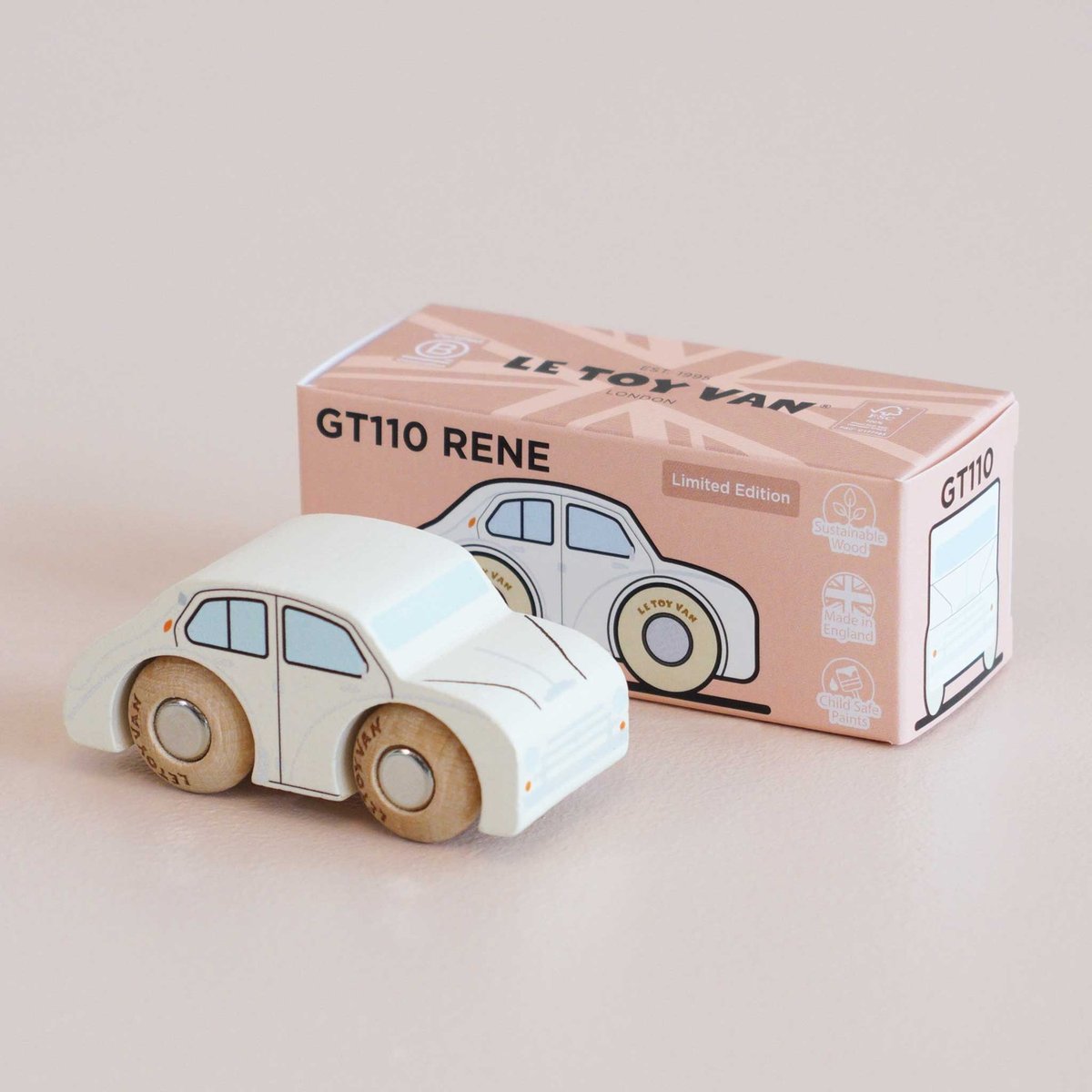 Voiture René No 20 blanc, LE TOY VAN