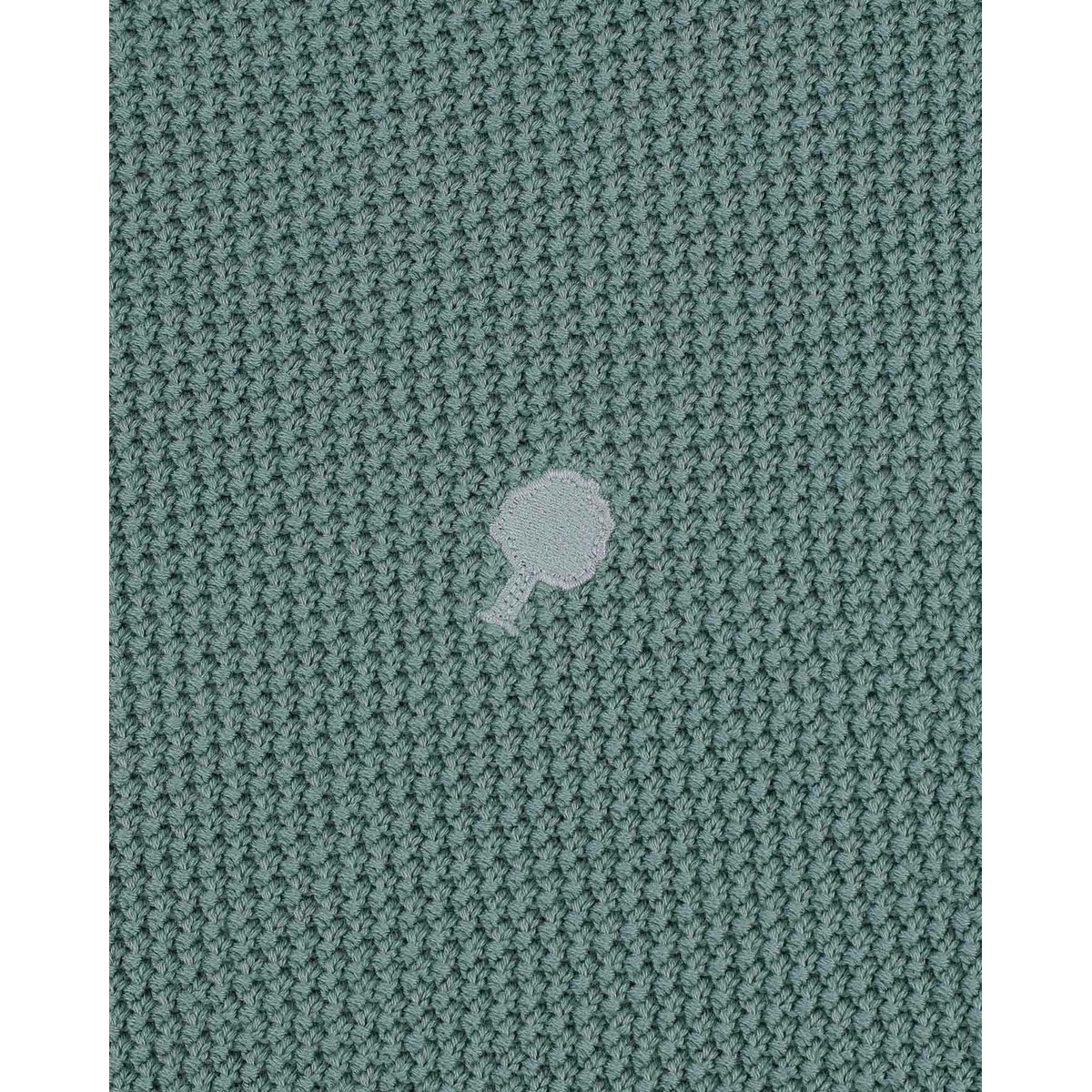 Pull broderie arbre OPALE vert d'eau, FAGUO