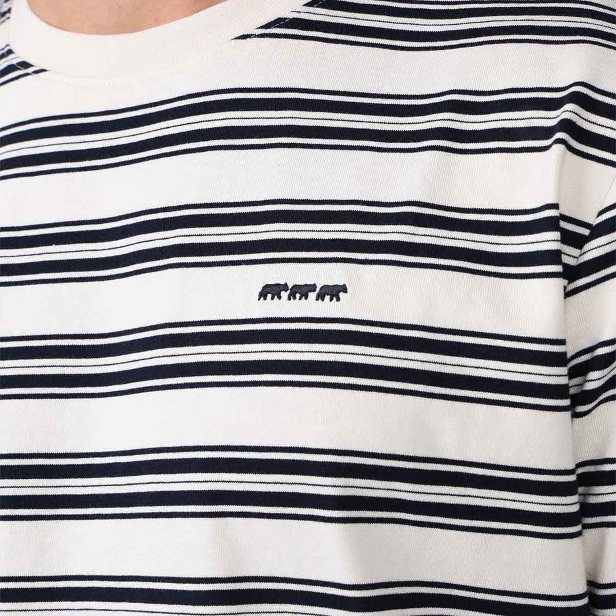 T-shirt à rayures bleu marine, MISE AU GREEN