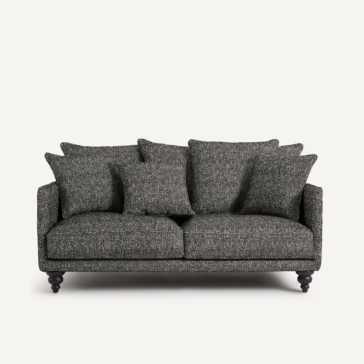 3-, 4- oder 5-Sitzer-Sofa, Bouclé, LAZARE schwarz, AM.PM