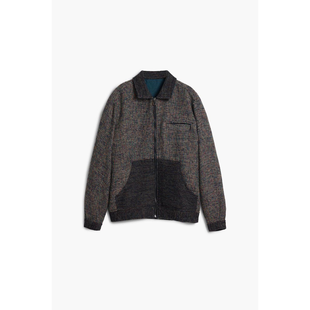 Veste à poches chinée marron, DESIGUAL