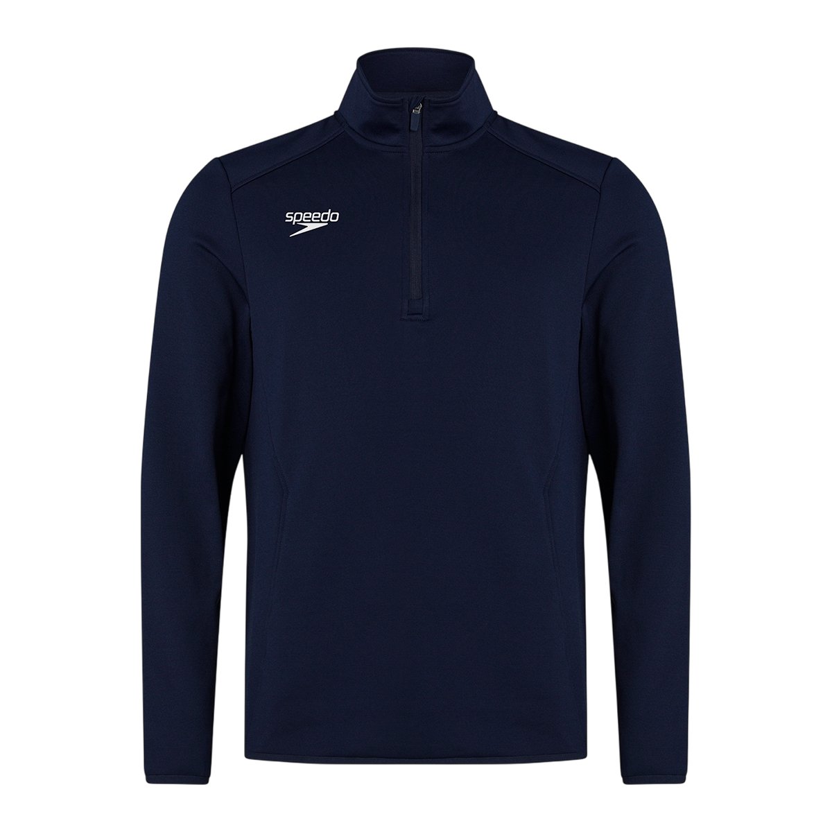 Haut de sport pour entraînement à col montant zippé CLUB bleu marine, SPEEDO