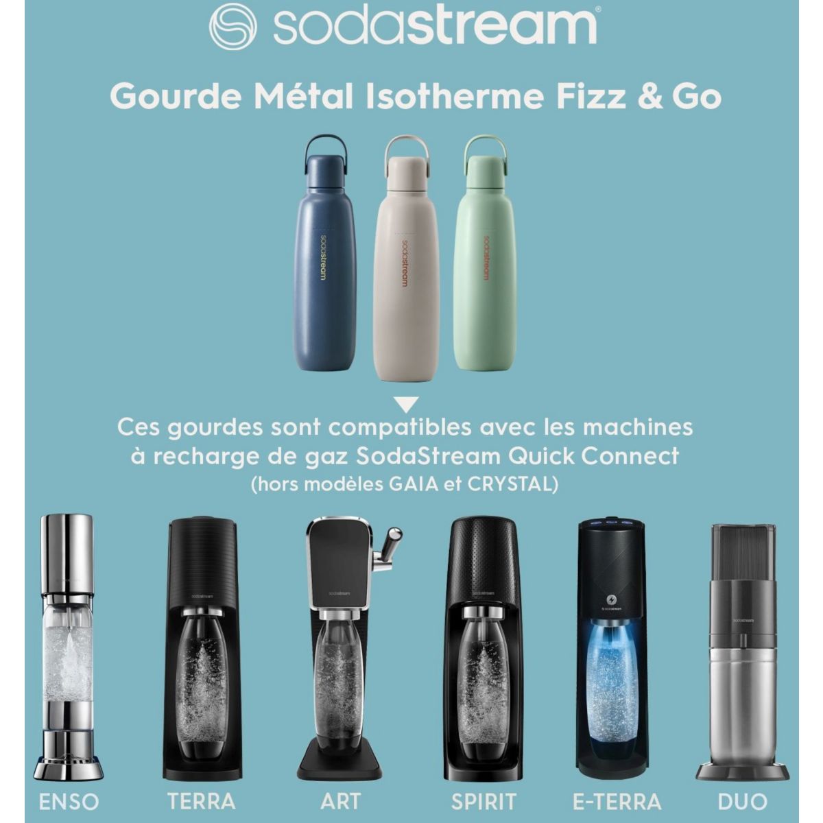 Machine à soda ART Blanche couleur unique, SODASTREAM