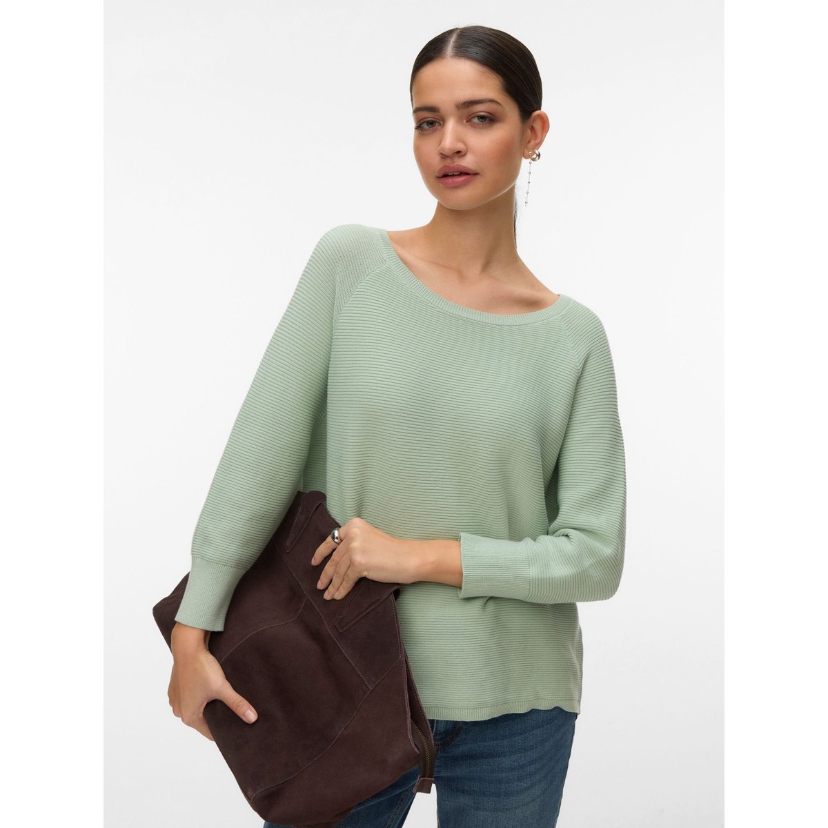 Pull En Maille silt green, VERO MODA