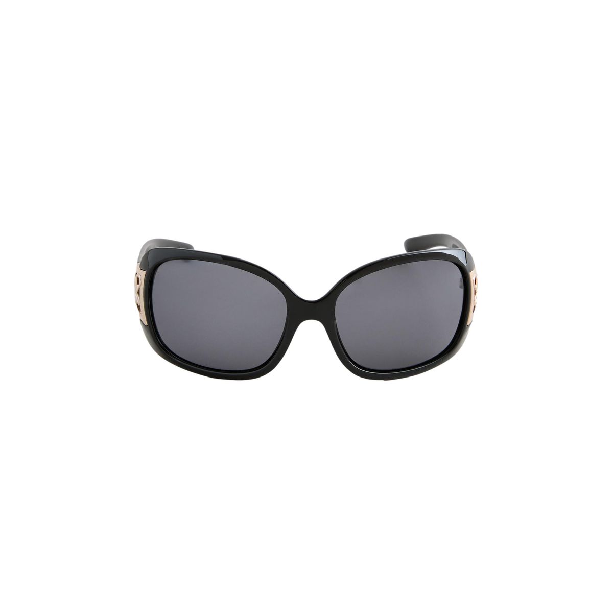 Lunettes de soleil à branches incurvées noir, NEXT