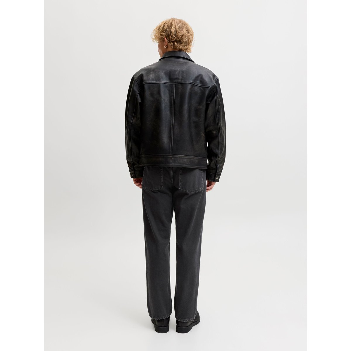 Jean À Coupe Large black denim, JACK & JONES
