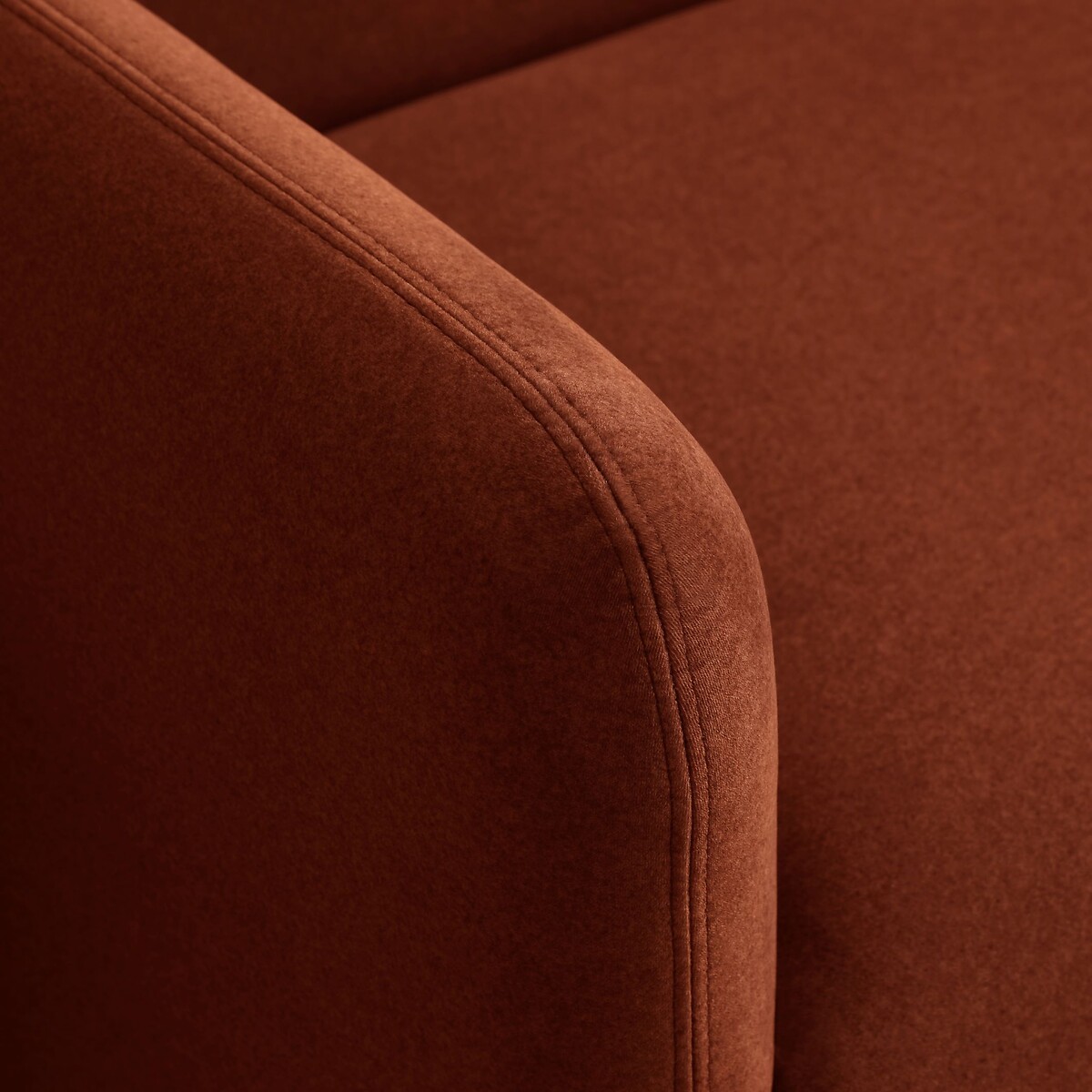 Marley Curved Velvet Sofabed burnt orange, ÉDITÉ
