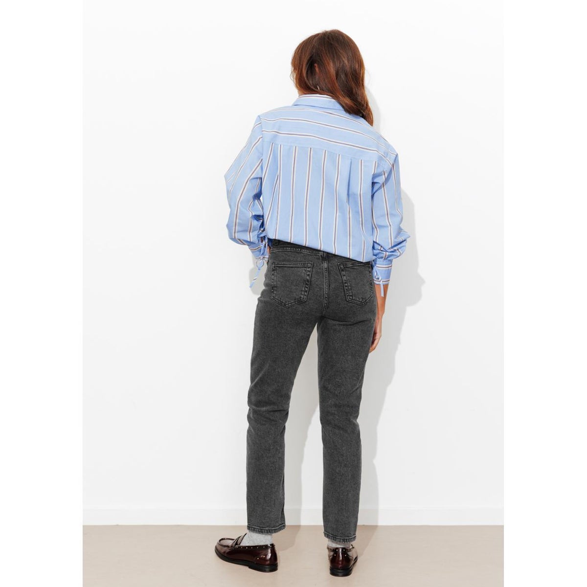 MARCEL jean mom taille haute jean noir, PROMOD
